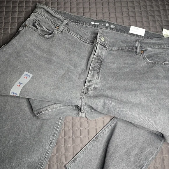 Old Navy Womens Grey Button Fly Jeans Size 22 Nwot - Picture 5 of 9